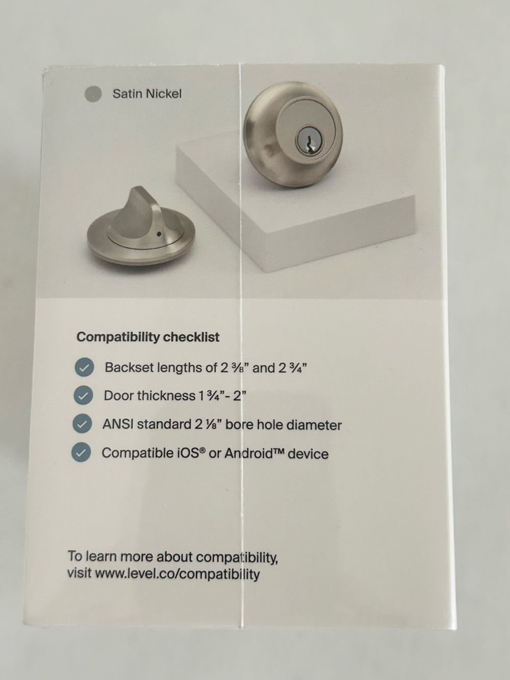 Level Lock C-E12U Model C2 The Invisible Smart Lock Silver Ring Alexa Compatible - Picture 15 of 15